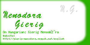 menodora gierig business card